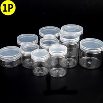 투명 원통 케이스 포장 소량 미니 작은 원형 캔 상자, 지름/용량, 7cm - 300ml, 1개