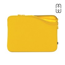 [노트북파우치브라운그린슬리브2세대] MW 노트북 파우치 Seasons 슬리브 케이스 M1 M2 가방, 옐로우 33cm