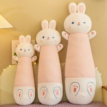FANTAKI 토끼 바디필로우 롱쿠션 안고자는 토끼 인형 성인애착인형 토끼띠 생일선물 인형쿠션80cm /100cm /120cm, 핑크