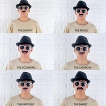연극 파티분장 가성비 콧수염 6종 2세트 꽁트 수염분장 가장무도회 선생님