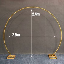 장미 넝쿨 지지대 아치 식물 아치게이트 터널 Large Metal Round Arch Backdrop Stand For Wedding Decorations Outdoor Garde, 02 B, 1개