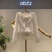 DB_ ab.f.z 프릴 카라 리본 블라우스 (AOW5HB38G)