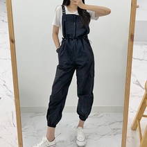 티데일리 스트링 오버롤 점프 수트 여성용 조거 팬츠 멜빵 바지