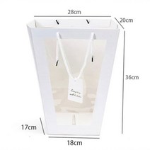 꽃다발포장지 꽃자재 예븐 꽃 포장지 부자재 투명 토트 백 핸드백 선물 가방 꽃집 장식 꽃다발 포장 PVC 결혼, A7, 다른