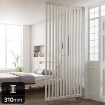 마켓리더 가벽 인테리어 스트라이프 파티션 310, 블랙