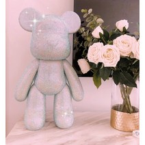 베어브릭 diy 베어브릭피규어 만들기 보석십자수 비즈공예 베어브릭, 51cm, 레드