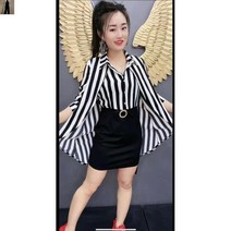 호피무늬원피스 최누나 전문 캐비닛 디자인감각 슬림핏 제비꼬리 흑백 스틱 페이크투피스 블로킹 기뻐함 2606824967