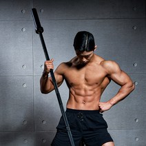 멜킨 머슬 탄력봉 바벨봉 중량봉 올림픽바 역기 데드리프트 스쿼트, 머슬 블랙, 중량50mm_2010mm, 1개