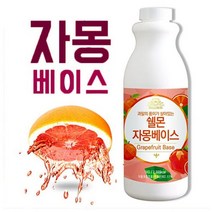 프르츠피아 자몽 베이스 농축액 시럽 원액 에이드 까페음료 1kg 25잔 사무실쥬스