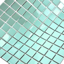 자기질 모자이크타일 25mm모자이크/민트 유광 (10장이상 사은품), 자기질 25mm 민트 유광 1장