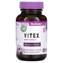 Bluebonnet Nutrition 블루보넷 뉴트리션 바이텍스 베리 추출물 베지 캡슐 60정 Vitex