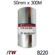 <당일출고>[ITW] B220 왁스리본 50mm x 300m (1롤/1박스) 바코드리본, 1롤” class=”wr-img”></a></div></div></div></div><div class=