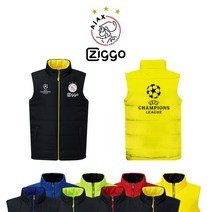 22-23 AFC 아약스 커스텀 양면 패딩 조끼 축구 조끼 리버시블 팀조끼