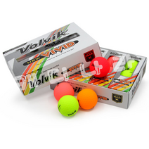 VOLVIK 볼빅 NEW 비비드 골프공 3피스 3구 컬러볼 무광 무반사 방향표시선, 1.볼빅 뉴비비드 레드-3구