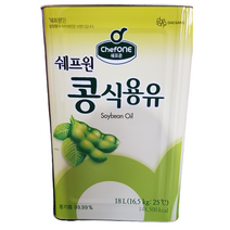대상 쉐프원 콩 기름 식용유 18l 대두유 업소용, 1개