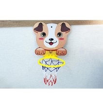 간이 걸이식 휴대용 어린이 유아 미니 농구골대 실내