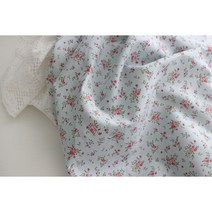 어룸 대폭 린넨 클래식 미니쉐비로즈린넨 (2컬러), 스카이블루