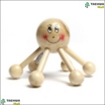 셀프지압기 원목재질 어깨 허리 6핀 지압 마사지기 결림마사지, 상세페이지참조