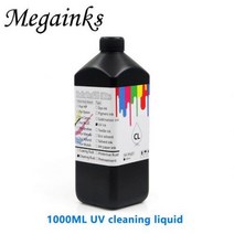 [해외] 5ML 10ML LED UV 잉크 프린트 헤드 튜브 클리너 솔루션 유체 FOR ROLAND FOR MIMAKI MUTOH 리코 프린터 클리닝 액체 키트, 1개, 1000ML UV Cleaning