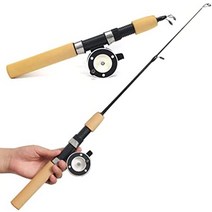 낚싯대 아이스 낚시 로드 새우 60cm23.62인치 80cm31.49인치 1m39.37인치 로드 새우 + 아이스 낚시 릴 낚싯대 콤보 다이와몽월 시마노울티마