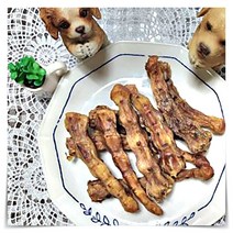 강아지 관절 튼튼 뼈 간식 오리바른 돼지 꼬리 100g 수제 개 껌 치석 제거 피부 과자