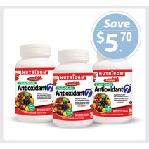 Nutridom Antioxidant 7 60 Vcaps - 3 PACK 뉴트리돔 안티옥시던트7 안티옥시던트7 뉴트리돔 안티옥시던트 안티옥시던트7 3 병