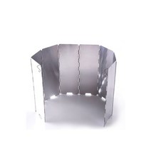 ETN 접이식 알미늄 휴대용 버너 바람막이 가림막 캠핑 화로대, 알미늄 휴대용바람막이(8단)