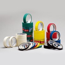 금성케이엔티 국산 칼라 마스킹테이프 사이즈 색상별 모음, 1개, 백색 12mm