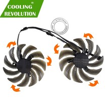 그래픽카드 팬 수리 부품 88mm pld09210s12hh t129215su 비디오 카드 쿨러 기가바이트 gtx 1050 1060 1070 ti gv rx570 580 rx, 시계 방향 팬