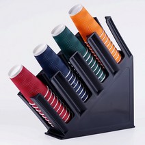 카페 테이크아웃컵 종이컵 뚜껑 디스펜서, 사선 4구 플라스틱 디스펜서, 1개