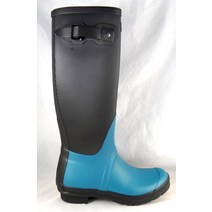 헌터 레인부츠 Hunter Original Tall Ribbled Leg Black Peacock Wellington Rain Boots