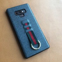 갤럭시 노트9 케이스 스트랩 가죽 패턴 스마트링