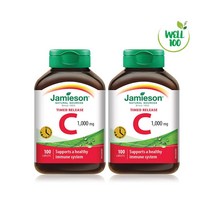 캐나다 자미에슨 타임릴리즈 비타민 C 1000 mg 100정 JAMIESON, 2개