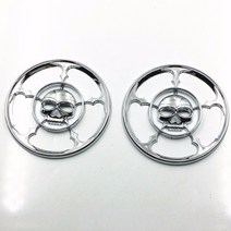 할리데이비슨악세사리 할리데이비슨악세사리지갑체인 chrome 해골 스피커 트림 커버 for harley touring electra street glide trike fl