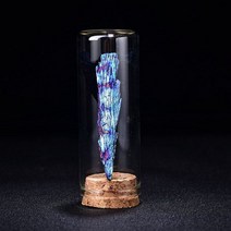 비스무트 결정체 장식품 인테리어 천연 수정 원석 어린이 과학, 검새 표본 상자 하나 (큰 사이즈)개