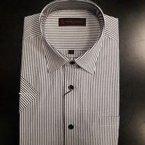 로베르따 [착한가격]++베스트상품++강추!! 남성정장 일반핏 면혼방 반팔스트라이프 남방겸용셔츠 RK23049