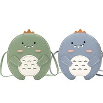 닉킴 2개 가죽가방만들기 DIY패키지 가죽공예 키트 크로스백 만들기 세트 아기공룡가방, 블루+그린(아기공룡)
