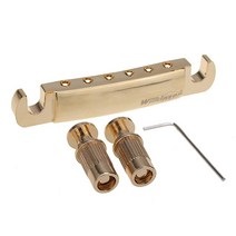 Wilkinson 52.5mm(2-1/16인치) 스트링 간격 Tune-o-matic 스톱 테일피스 미국 레 폴/Epiphone Les Paul 스타일 기타와 호환 골드
