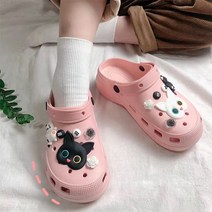 Z3JC 여성 굽높이 미끄럼방지 통굽 키높이 누수 샌들