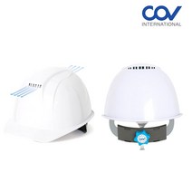 COV HA001 통풍형 안전모 백색, 상세페이지 참조