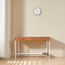 메이린 원목 데스크 1200 수납 책상, 01. 멀바우, 02. 화이트