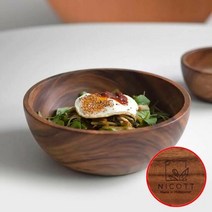 1300K 니코트 우드 비빔기 샐러드볼 L, 단품