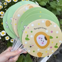 천부채 여름선물 조개부채 부채제작소량, 그린