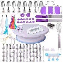 Decdeal 137P 세트 베이킹 도구 세트 깍지 돌림판 짤주머니 제과제빵 용품 풀세트