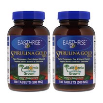 [1+1] Earthrise 어스라이즈 스피루리나 500mg 180정 제아잔틴 카로티노이드 gla 피코시아닌 비타민k1 아세로라 베리 베타카로틴 엽록소