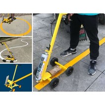 차선도색 도로 도색 농구 코트 그리기, M1 마킹카