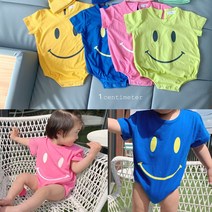 SA 유아 바디슈트 일센치 여름 스마일반팔슈트단품