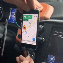 자동차 송풍구 논슬립 미끄럼방지 핸드폰 휴대폰 거치대 레이 모닝 카니발, 블루