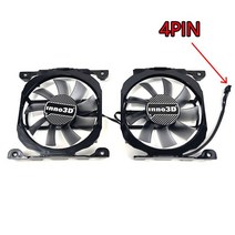 GTX660새로운 1 세트 2PIN/4PIN CF12815S INNO3D GTX 660 GPU 팬 750Ti 760 그래픽 카드 냉각 팬, 02 4PIN