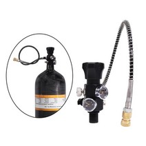 에어 필링 스테이션 어댑터 충전 밸브 이중 압력 게이지 소방용, 03 Black 14UNF